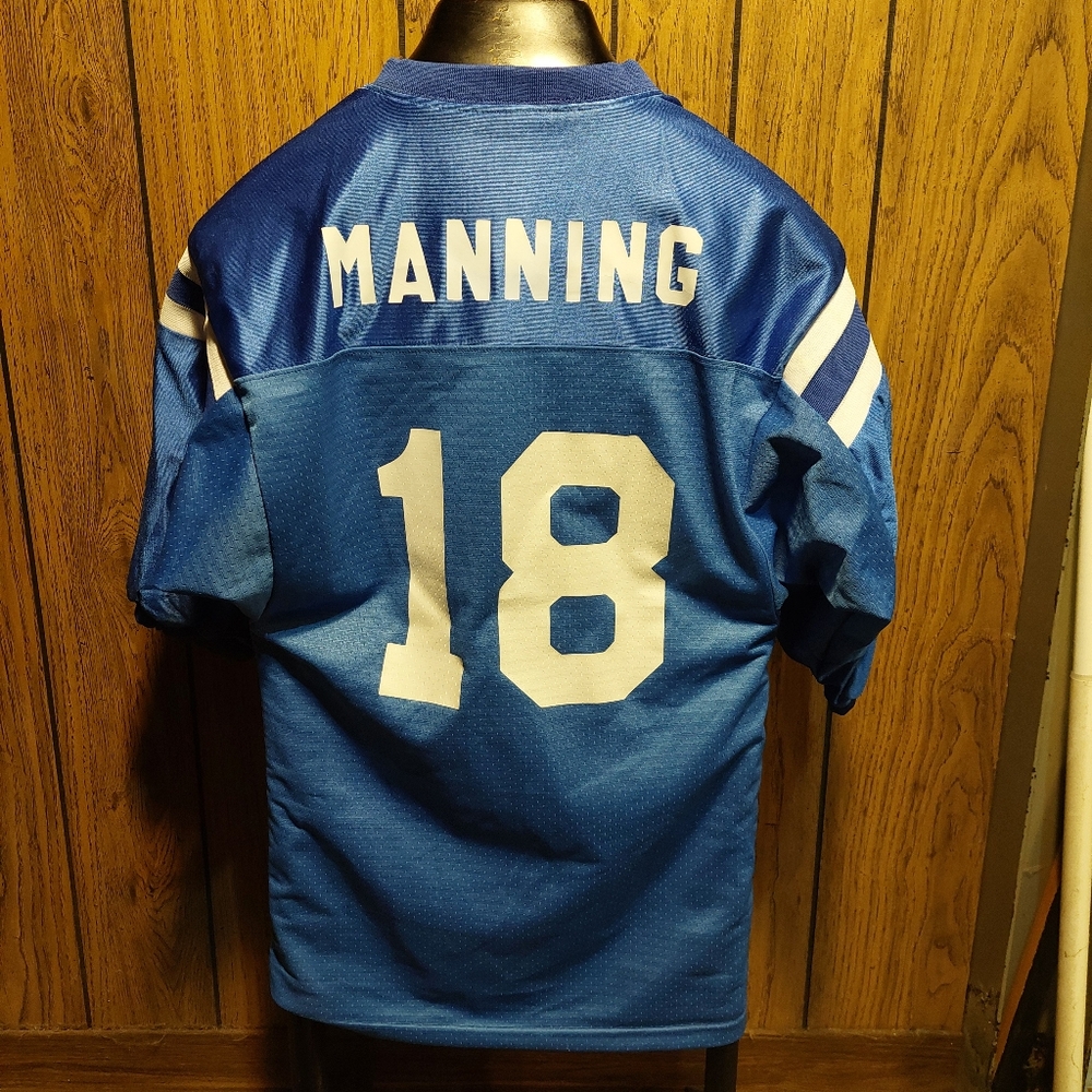 Vuntage Peyton Manning Indianapolis Colts Jersey Fitted Youth Xl Adult Medium